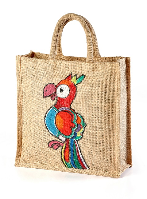 Custom-Printed Durable Burlap Toy bags for Kids 2