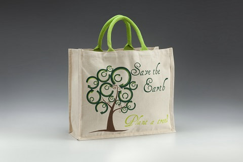Personalized Canvas Promotional Tote Bags with Short Cotton Handle