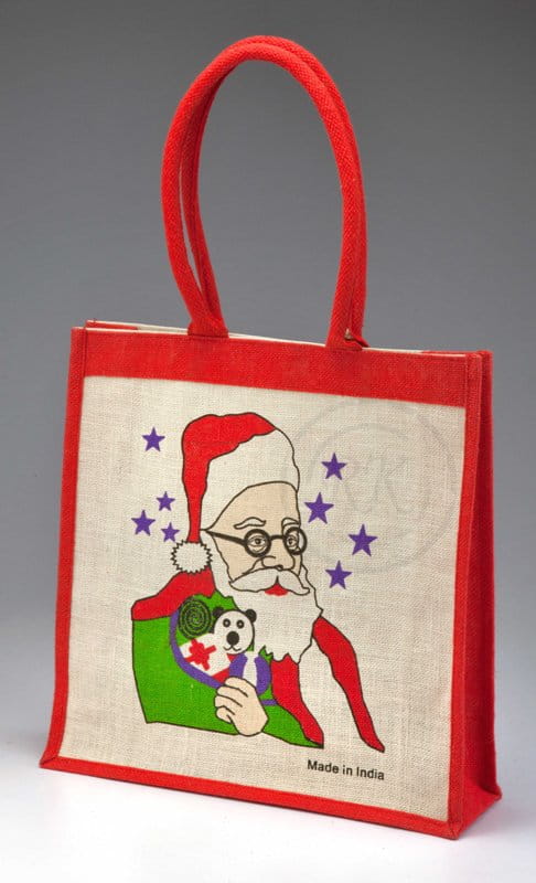 Personalized Organic jute christmas gift bags