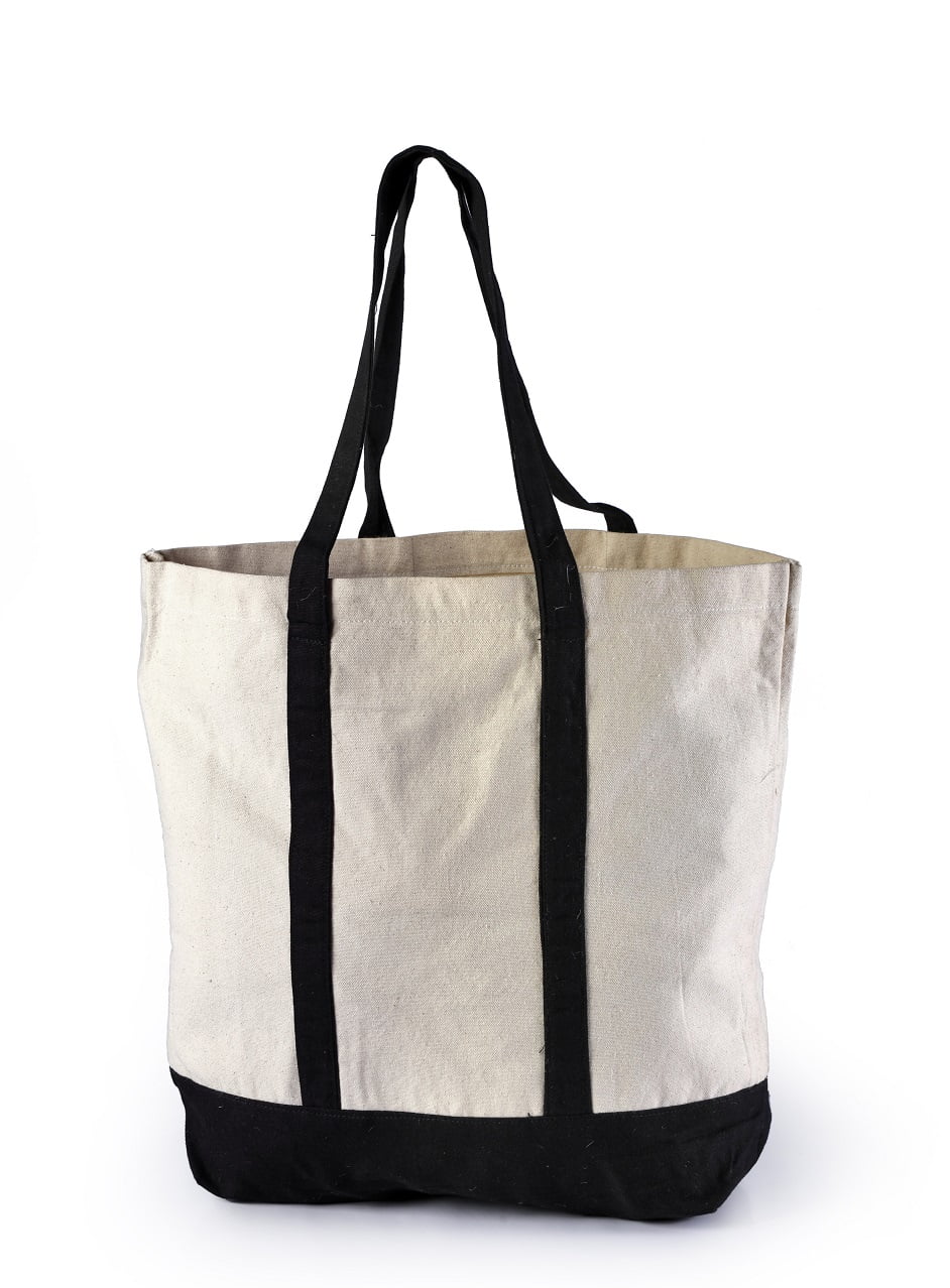 Spacious Canvas Promotional Tote bag with Long Handle