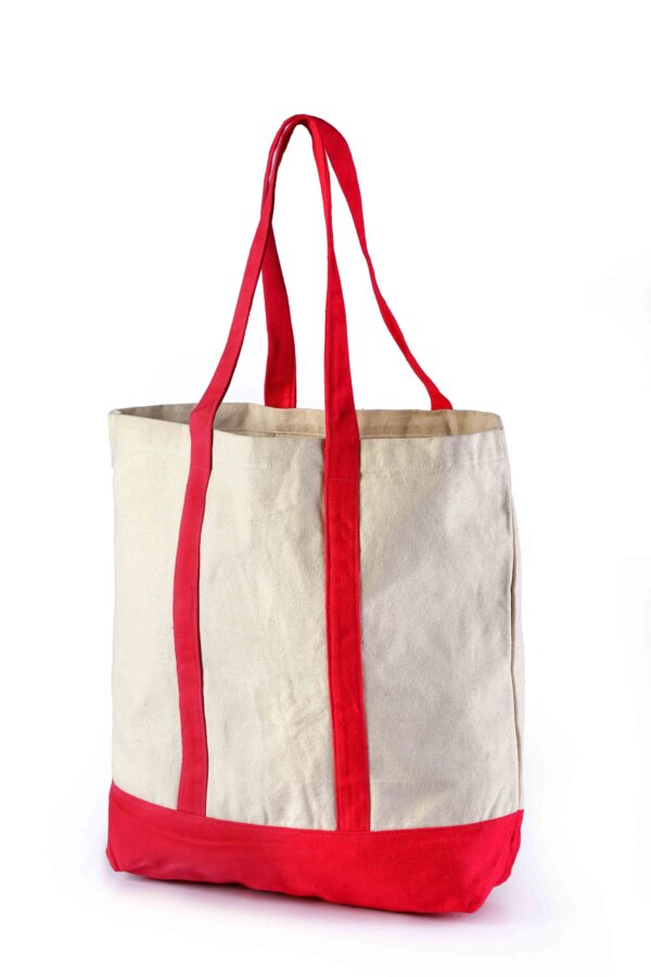 Personalized Large Canvas Grocery Bags with Long Handle